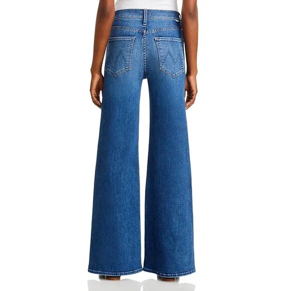 Mother The Tomcat Roller Sneak High Rise Wide Leg Jeans Sixth Sense Size 28 NWT - Picture 2 of 13